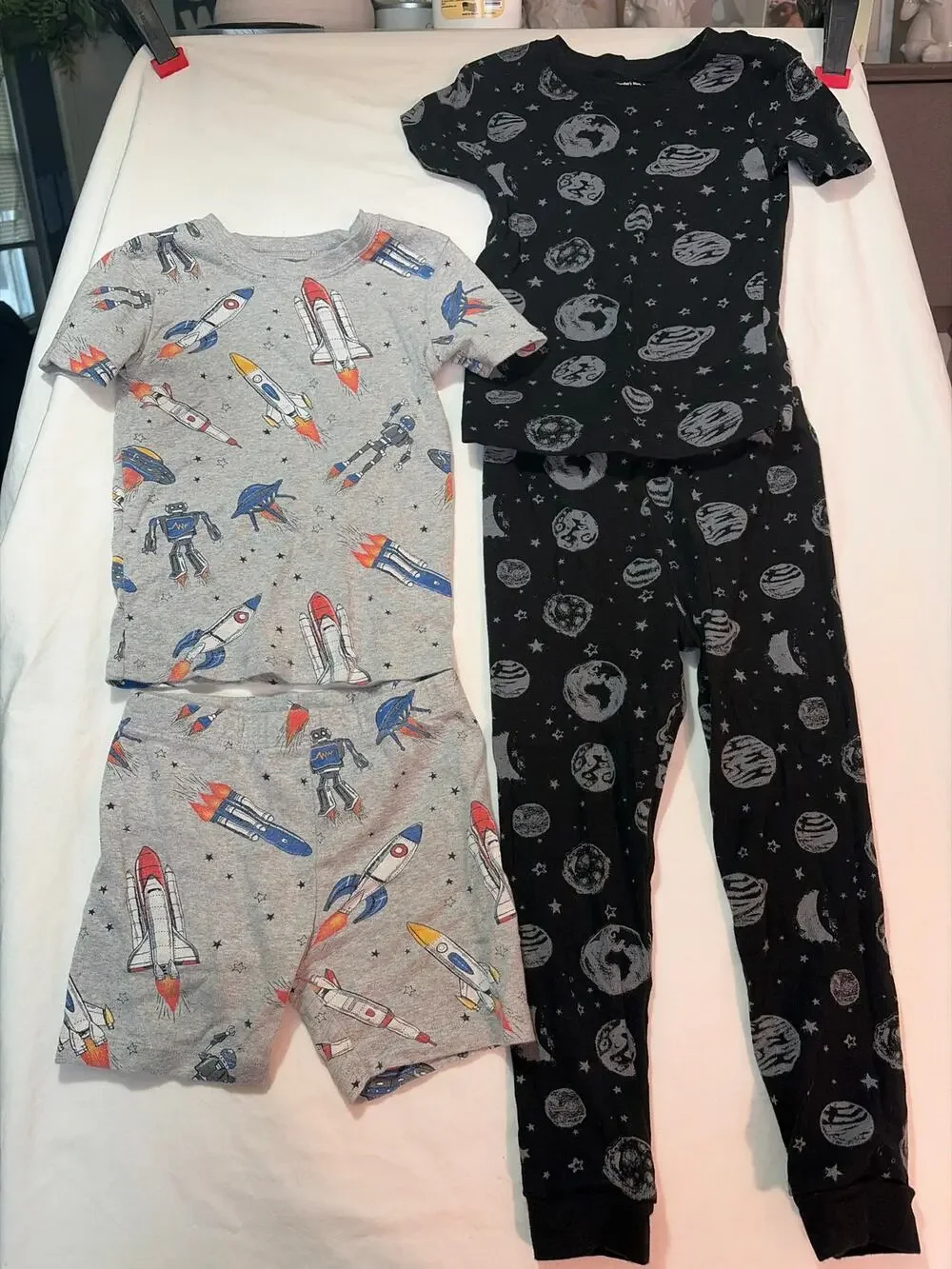 Outerspace and Spaceship Member's Mark Organic Cotton PJ Sets